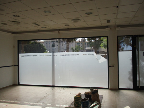 Estado de los paramentos y del falso techo de placas de escayola.