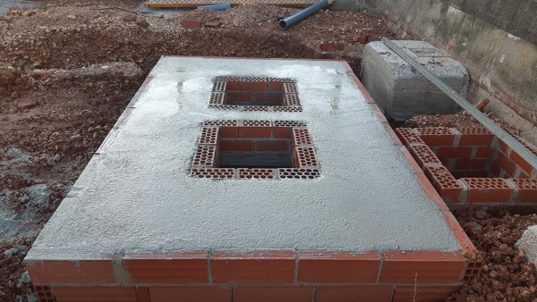 Fosa séptica terminada