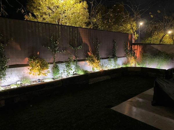 Iluminación de la jardinera