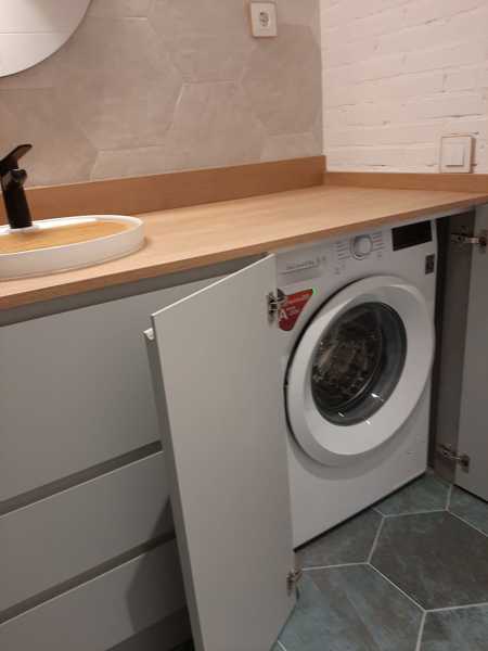 Lavadora bajo encimera