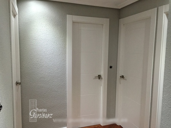 Puertas de interior lacadas en blanco