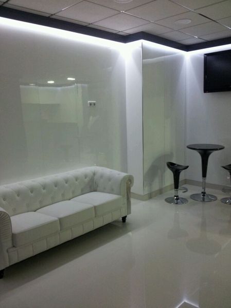 Revestimiento de paredes blanco alto brillo