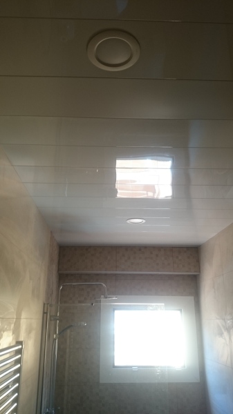 Techo lamas de aluminio blanco con luces led