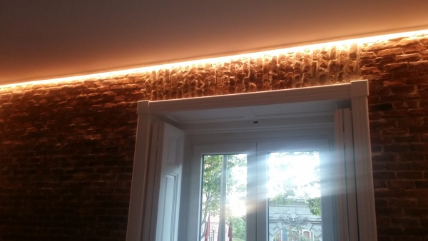 Tiras de LED en el techo