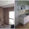 Antes y después de reforma en cocina