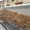 Aplacado Muro con Piedra Natural de Travertino Amarillo