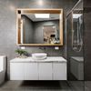 Baño moderno con mueble suspendido