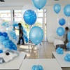 Centro de mesa con globos