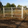 cercado simple torsion galvanizado y puerta 2 hojas