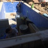 chapado de gresite en piscina
