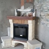 CHIMENEA RUSTICA CON CASSETTE PELLET PIAZZETTA