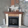 CHIMENEA RUSTICA CON CASSETTE PELLET PIAZZETTA