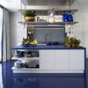 Cocina azul