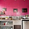cocina con pared de hormigon
