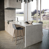 Cocina con península y encimera Dekton