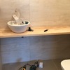 Comienzo de encimera para baño