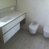CONJUNTO MUEBLE + INODORO + BIDET SUSPENDIDOS