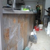 Construcción de barra de bar y encimera