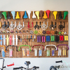 Decoración Vintage en tienda de bicicletas.