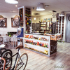 Decoración Vintage en tienda de bicicletas.