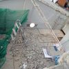 demolición del hormigón armado de los tragaluces