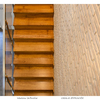 Detalle escalera madera Iroko