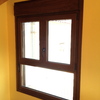 Detalle ventana con fijo inferior