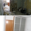 Dormitorio antes y después.