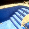 Escalera piscina .