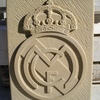 Escudo Real Madrid en piedra