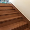 Forrado de escalera con laminado en Jatoba