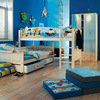 habitación infantil pirata en azul