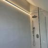 instalacion tiras led en plato de ducha