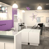 Interior 3d de la peluquería