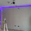 Montaje de pladur con instalación de luz led
