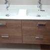 Mueble doble lavabo roca