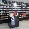 Muebles farmacia Mural Dermo Cósmetica vidrio negro