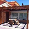 PÉRGOLA ADOSADA CON TOLDO