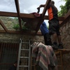 Pérgola madera vidrio laminado 10+10
