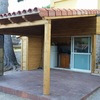 Pergolas de madera.