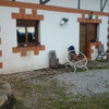Perímetro delantero de la casa.