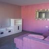 pintura efecto trapeado en rosa y paredes en plata
