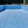 piscina reparada antes del llenado