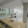 Propuesta en 3D :Cocina-distribución habitaciones