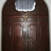 Puerta de Madera con Vidriera (Limpia).