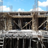 refuerzo metalico con armado de encofrado de madera en losas y elementos estructurales