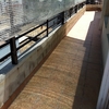 REHABILITACION DE TERRAZA CON MATERIAL IMPERMEABLE TRANSPARENTE Y TRANSITABLE