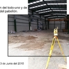 Replanteos para la construcción de un pabellón.
