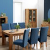 Silla de comedor Tom azul JYSK