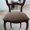 Silla encolada, engomada  y tapizada